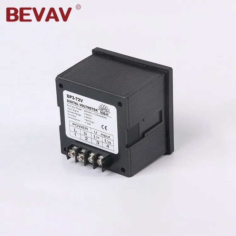 
High quality 72x72 single phase current ammeter meter digital panel meter 