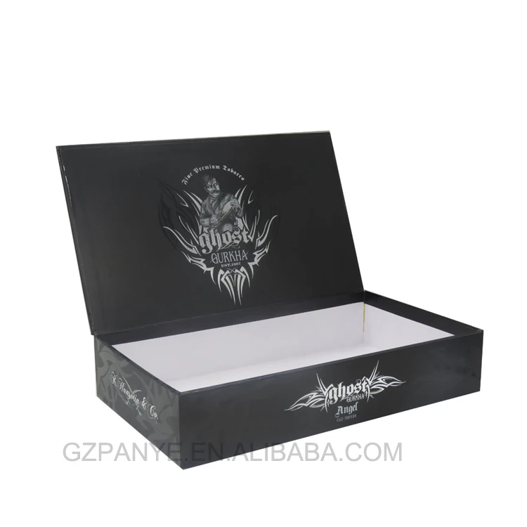 
Custom manufacturer tobacco / cigarette / hemp Packaging magnet book shaped cigar box 