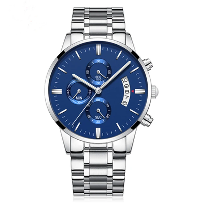 Custom your own brand quartz men watch full stainless steel good quality gold watch wholesale