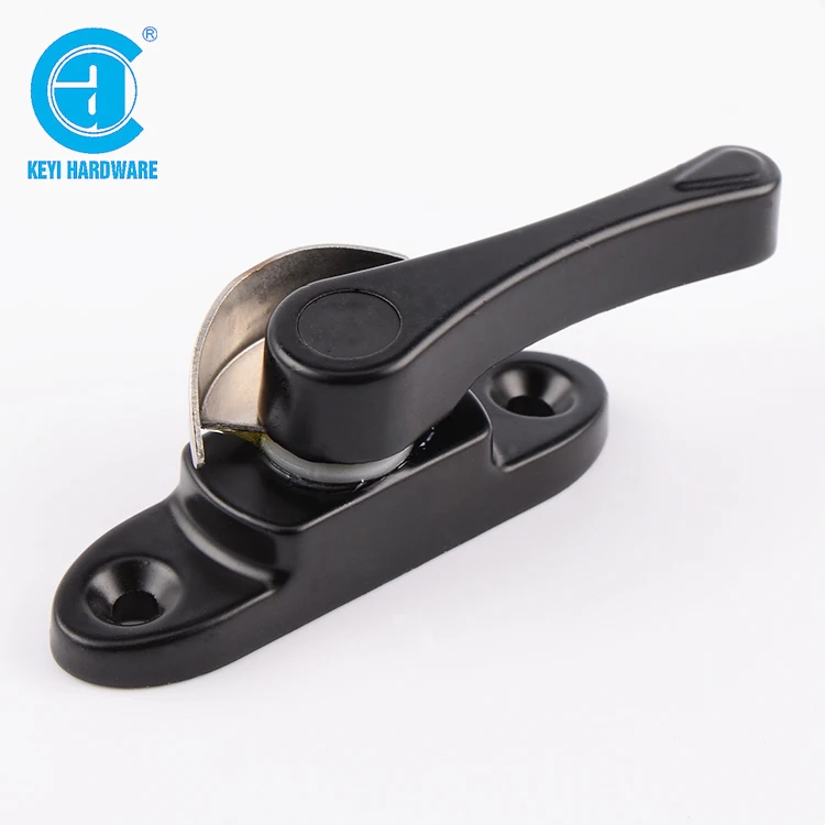 Цинковый сплав Черный цвет раздвижные окна полумесяцем