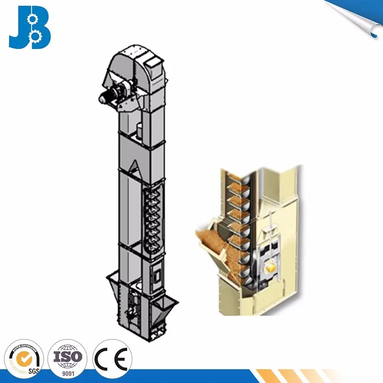 Grain chain/belt conveyor rice mill bucket elevator