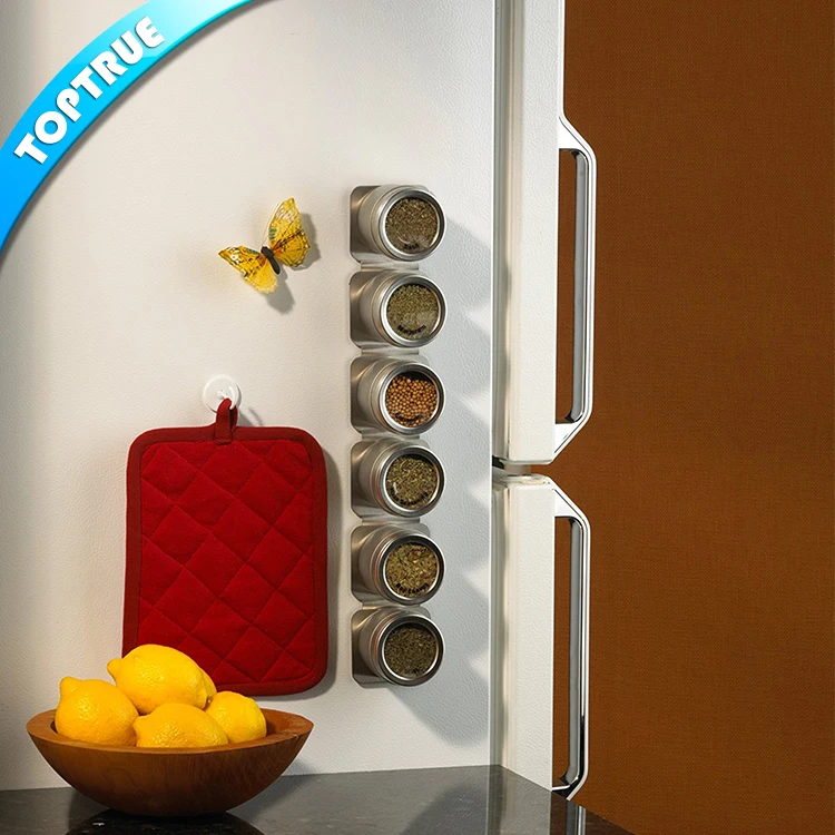 Hot Selling Chinese Manufacture Salt Pepper Garlic Curry Box Stainless Steel Magnetic Spice Container