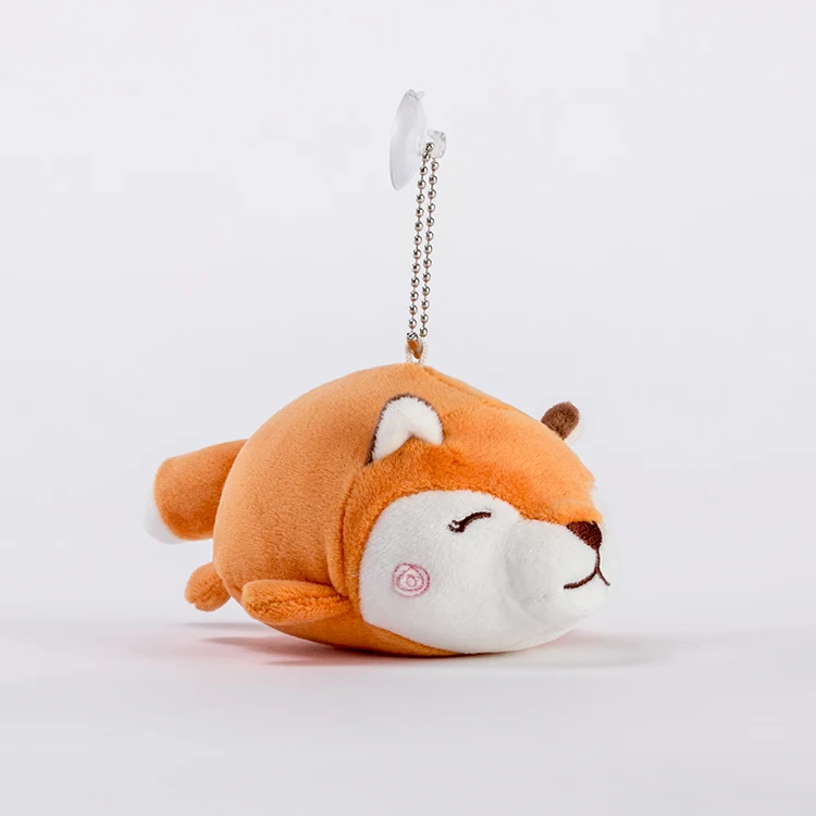OEM/ODM mini stuffed fox toy keychain plush animal keychain