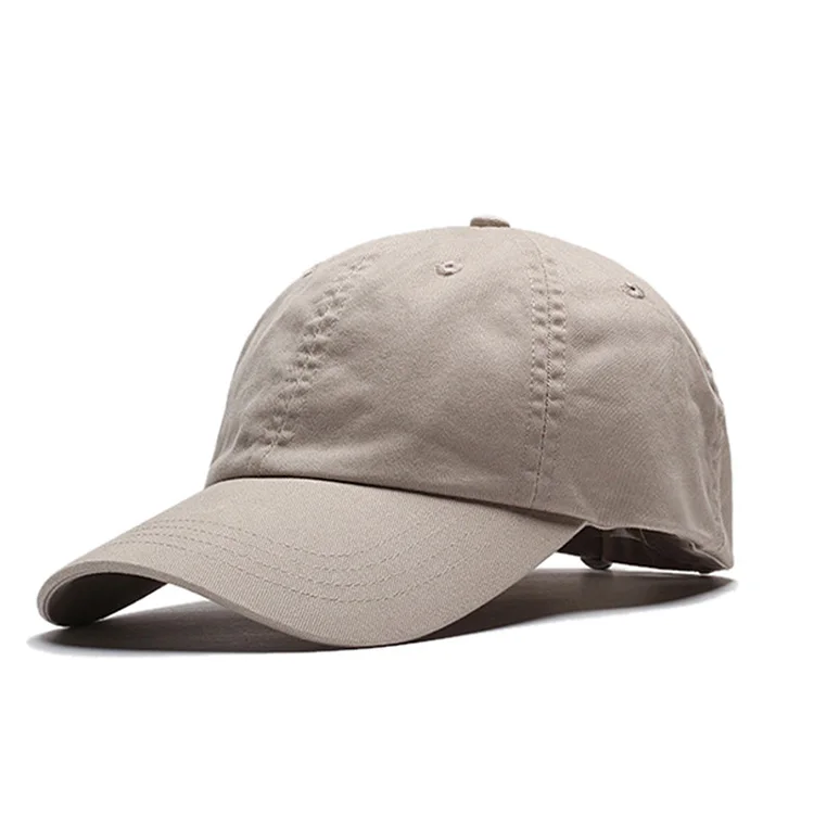 High quality low crown 6 panel custom cotton white unstructured baseball hats