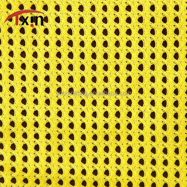 
100% Polyester Recycled Mesh Fabric For Backpacks Made From Recycled Plastic Bottles 