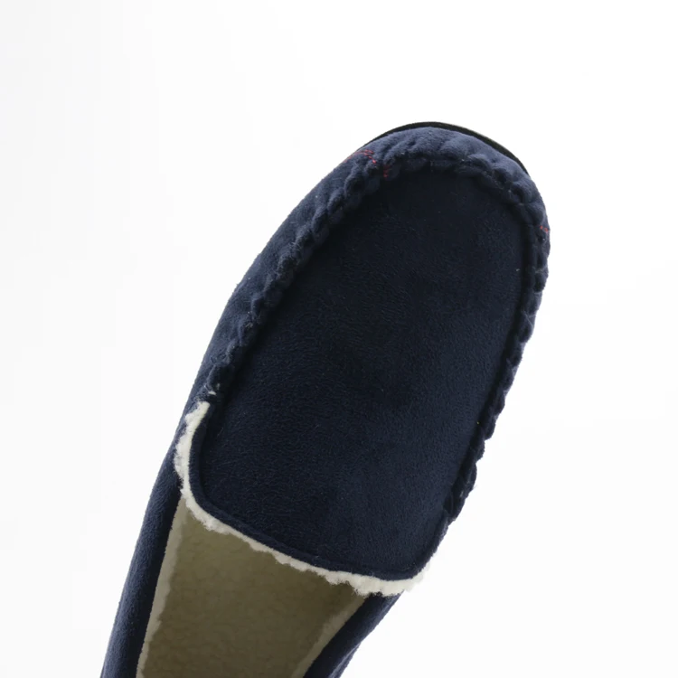 Дешевые Удобные мокасины; Зимняя домашняя обувь; Лоферы; Повседневные замшевые мокасины на плоской подошве для мужчин