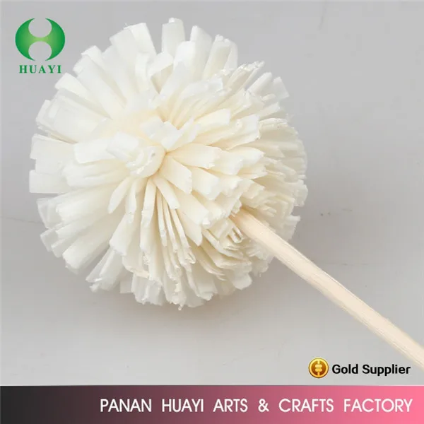 huayi factory Mixed Reed Diffuser Sticks Assorted Stemmed Sola Wood Flowers White Floral Diffuser  with Cotton Rope