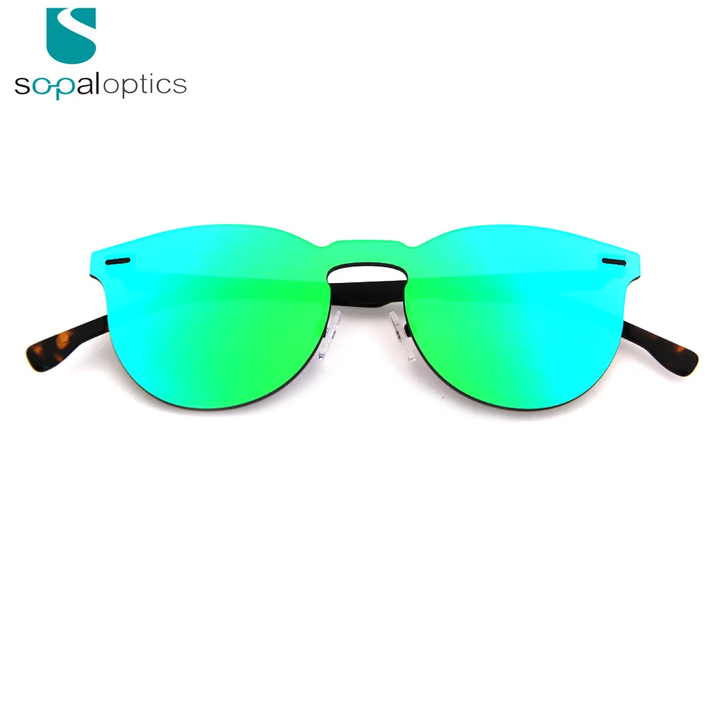 New Trends Custom Mirror Aviation Fashionable Sun glasses for Women Mirror Lens Fashion Sunglasses