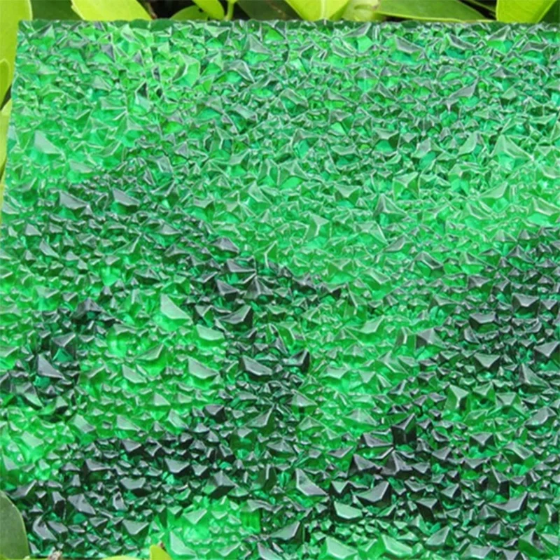 
2.5mm recycled roofing material types polycarbonate embossed solid sheet 