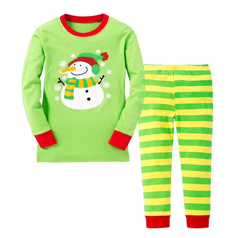 
manufacturer wholesale cotton children age group kids christmas pajamas 