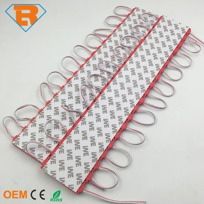 Waterproof IP67 DC12V 2W COB Injection LED Module with Transparent Lens For Outdoor  LED Sign Logo Box Lighting