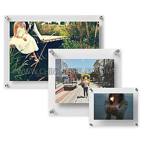 Настенный магнитный держатель знаков прозрачные акриловые рамки для фотографий