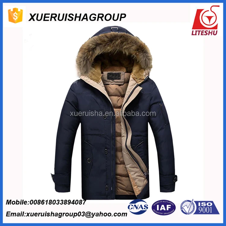 
winter coat american windproof goose down jacket for men 