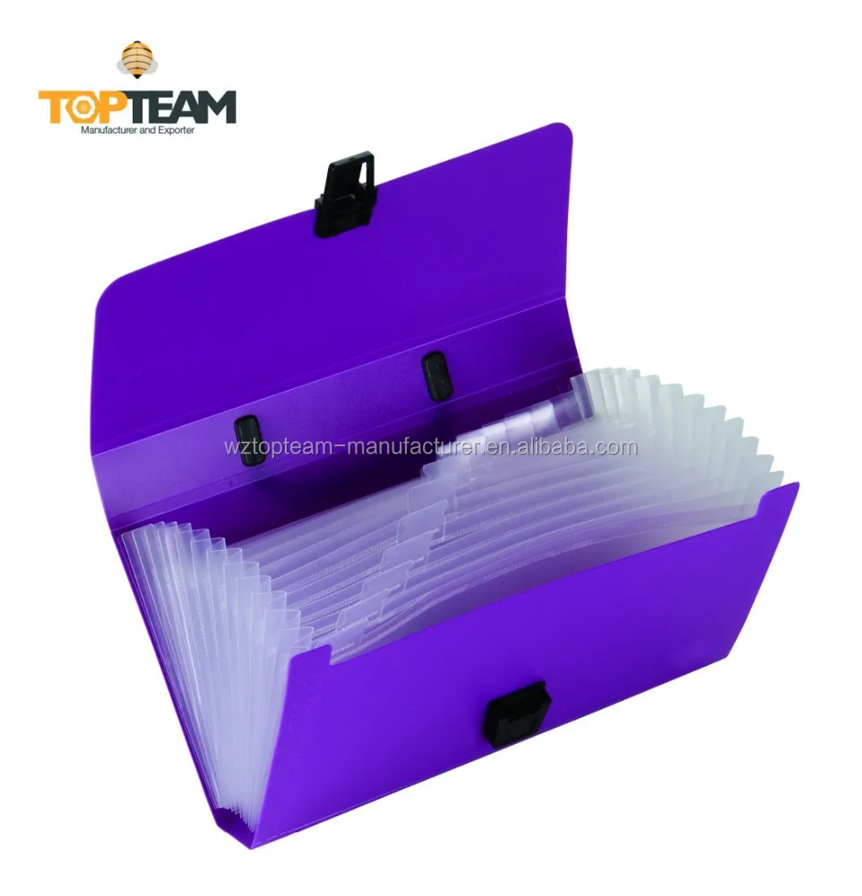 A5 PP Расширяемый бумажник папка для файлов пластиковая с 12 карманами