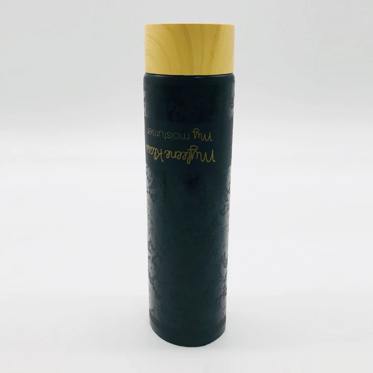 
Eco-Friendly Face Wash Packaging Tube With Screw Bamboo Cap Cosmetic Packaging 