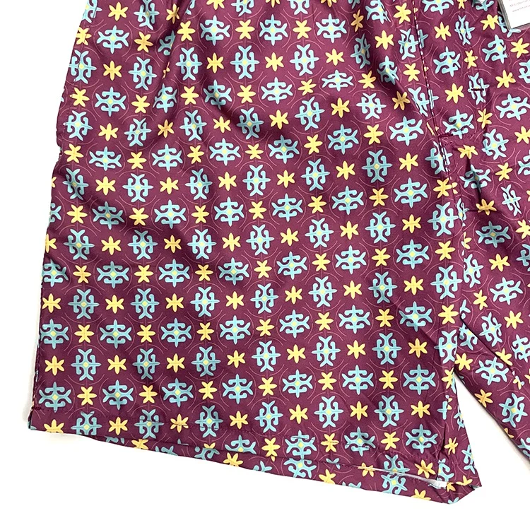 Printing Fashion Elastic Waistband Custom Sublimation Print Board Shorts For Men Waterproof Swim Trunks