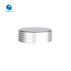 custom 38mm 60mm aluminum plastic embossed logo glass jar screw cap