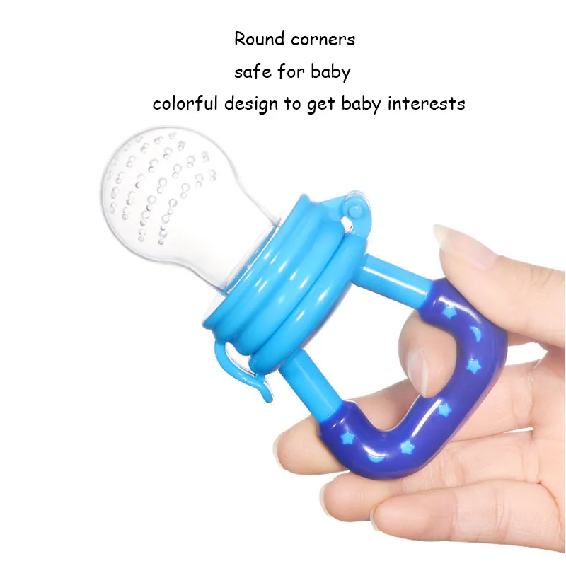Food Silicone Baby Fresh Food Feeder Nipple Pacifier Nibbler Bottle Rattles Feeder Feeding Fresh Fruit Baby Feeder