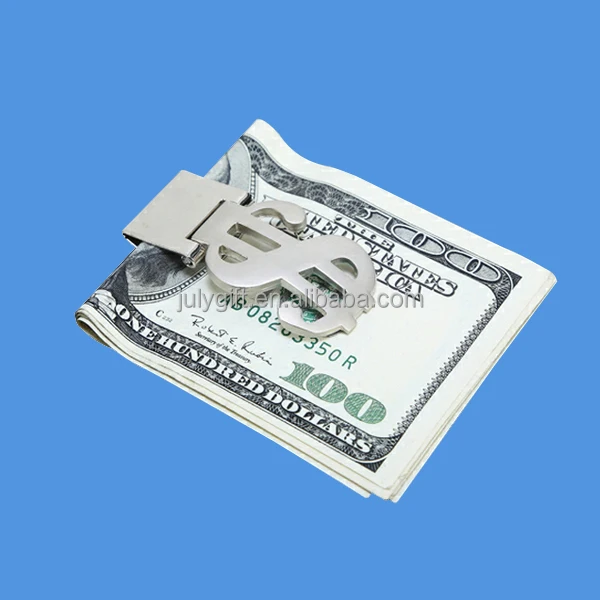 
available mould usd $ sign hinged money clip 