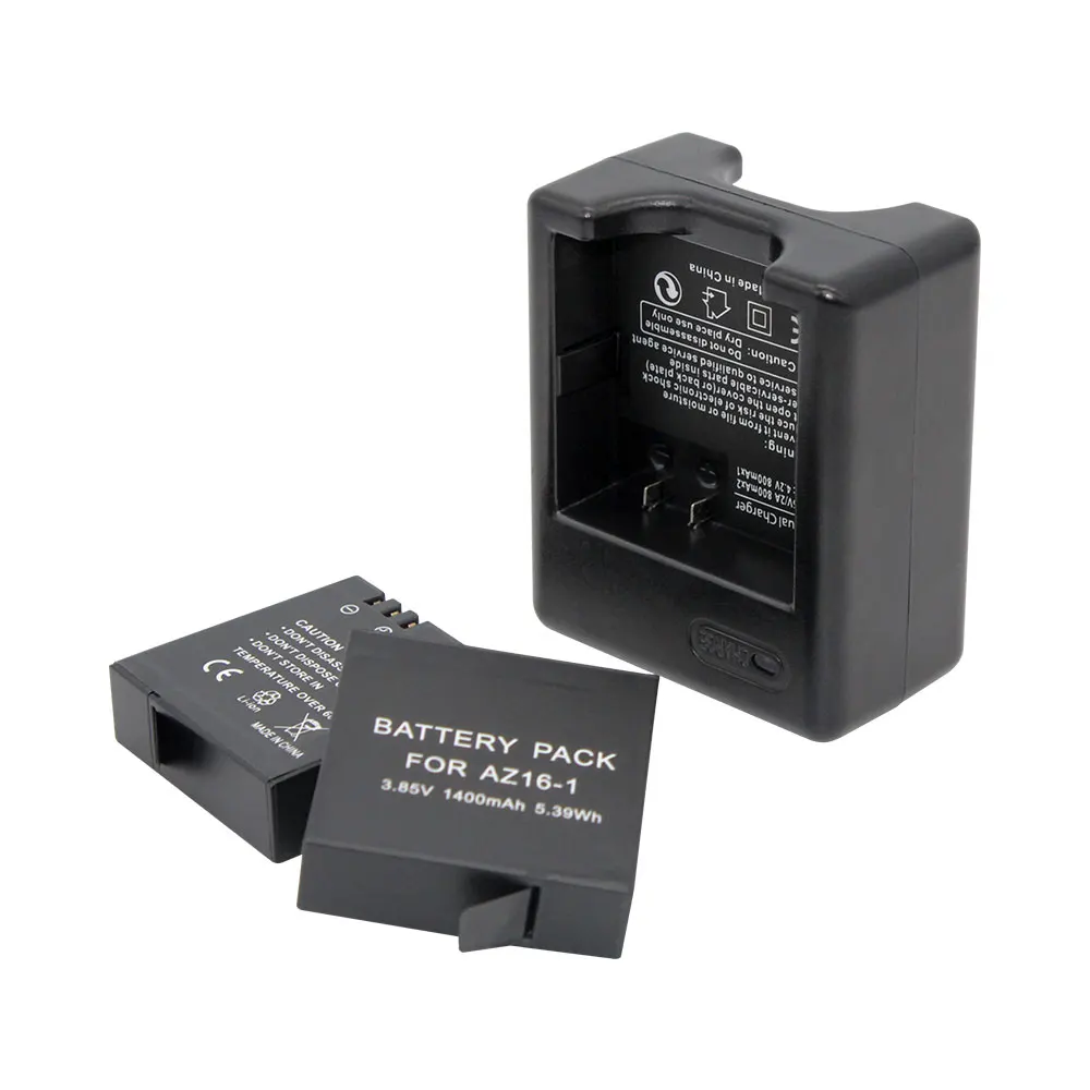 3.85V 1400mAh AZ16-1 For Xiaomi Yi Xiaoyi 4K Sports Action camera battery AZ16
