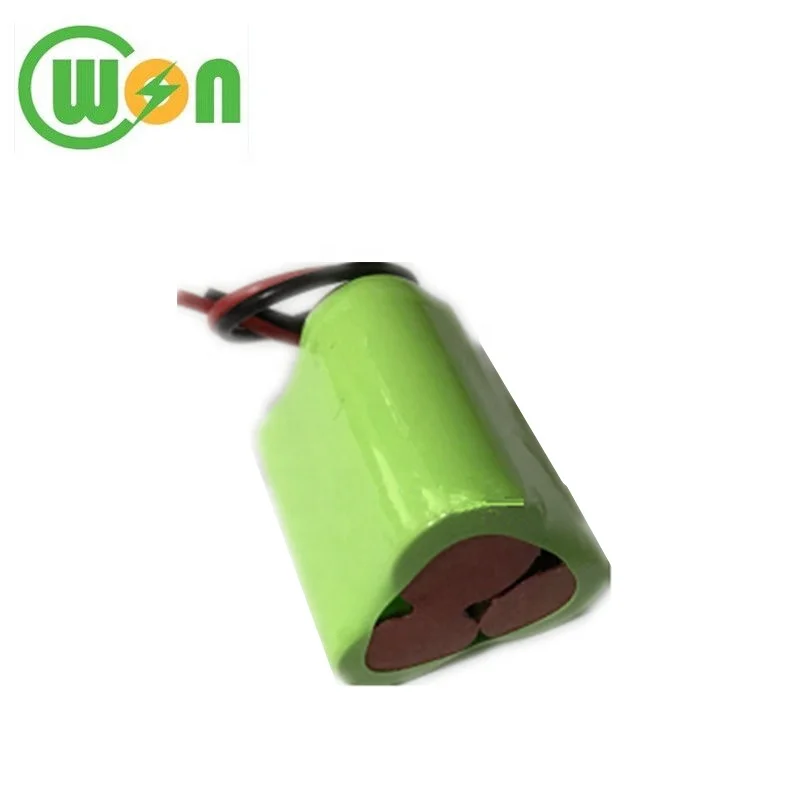 Customized 3.6V NiMH Battery 2/3AA 800mAh Triangle Rechargeable NIMH Battery Packs