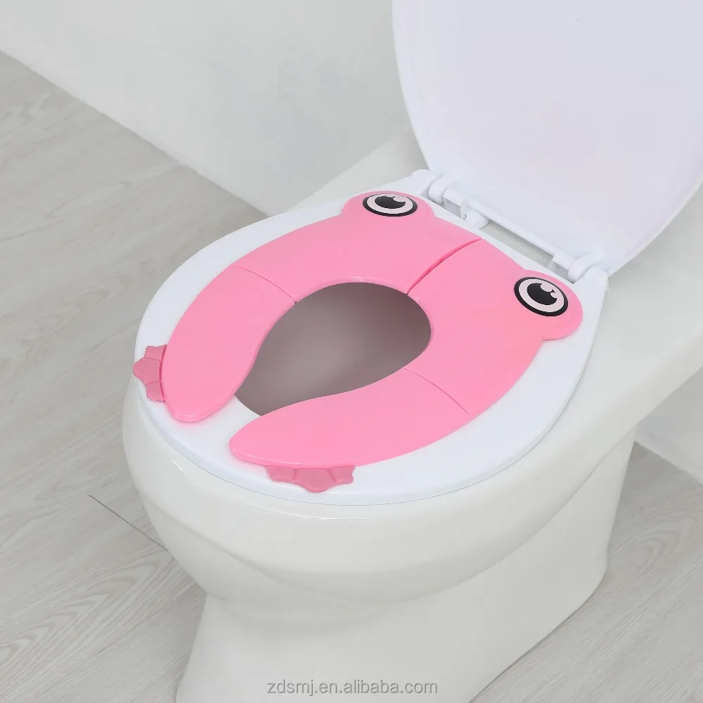 New design frog baby accessories folding toilet seat kids toilet training seat