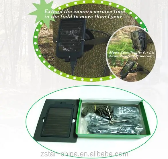Ltl-Sun solar panel charger built-in 1500mah battery for outdoor hunting trail camera