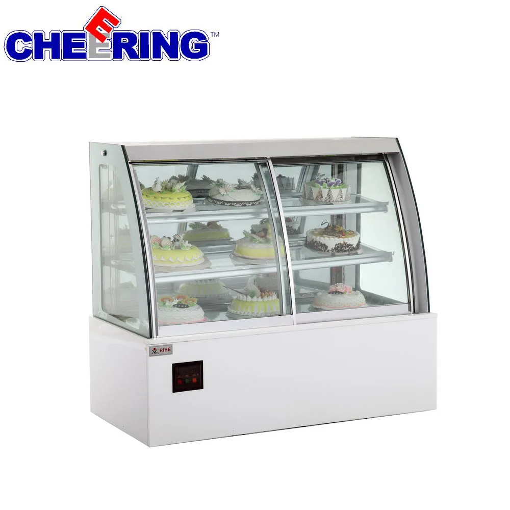 Hot sales electric cake display cabinet cake showcase for bakery shop