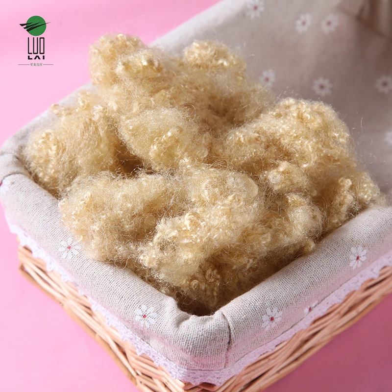 
15d polyester staple fiber recycled hollow filling material 