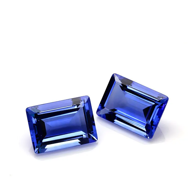 Various Shapes Loose Synthetic Blue Sapphire Crystal