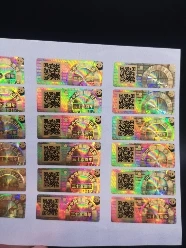3d Hologram Anti Counterfeiting Security Label Sticker Printing