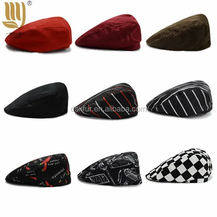 Cheap Price Worker cotton cap hotel chef cap fast food restaurant waiter work beret cap