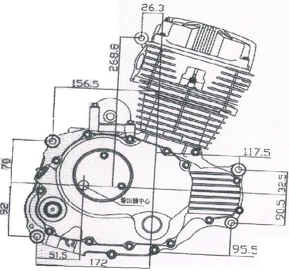 Chinese Chongqing cheap motorcycle 157fmi engine
