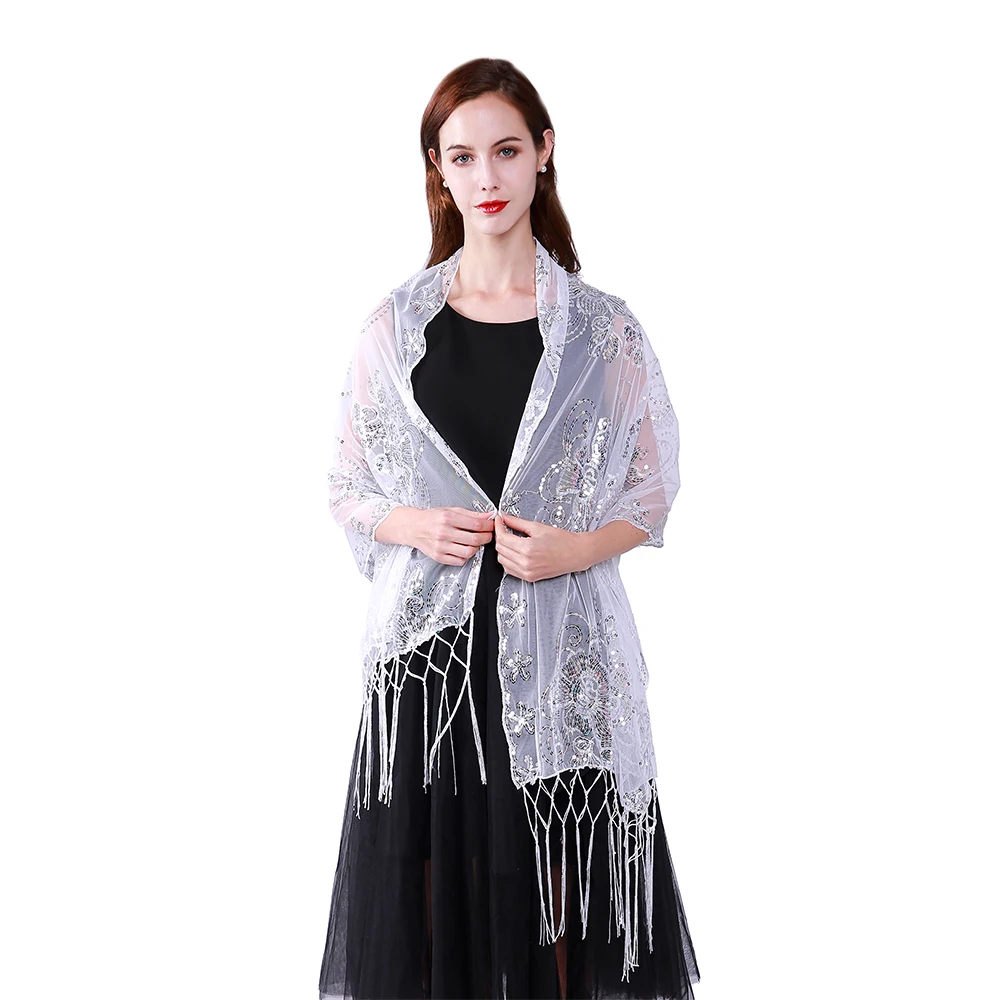 Дешевый оптовый изготовленный на заказ роскошный женский шарф с кисточками