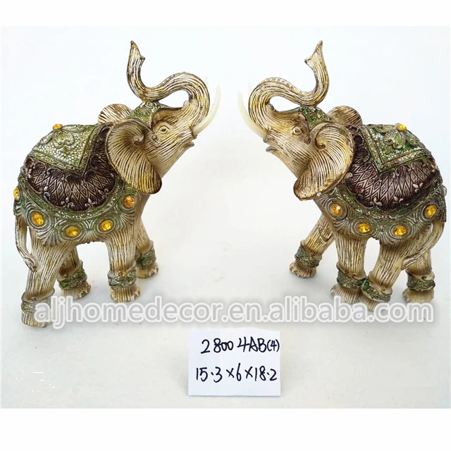 
Standing Resin Elephant figurine with gemstone for sale 