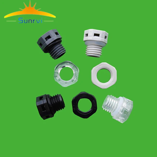 Grade IP68 Screw-in Vent for venting air and preventing water intake pressure balance valve PC transparent