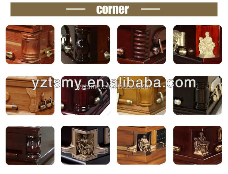 American high gloss cherry wood full couch casket coffin