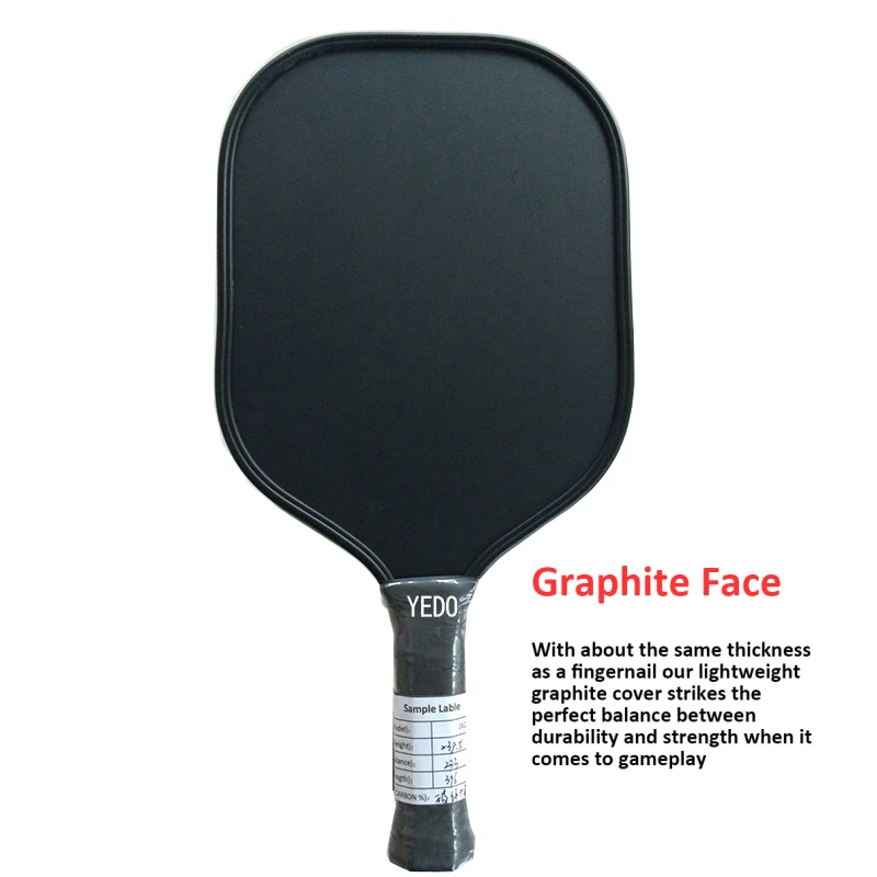 Pickleball paddle YEDO Sports Custom USAPA Graphite pickleball  paddle PP honeycomb Core