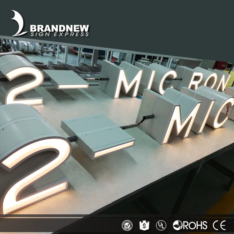 Бренд BRANDNEWSIGN наружный передний Металлический канал 3d буква С trimcap СВЕТОДИОДНЫЙ знак для