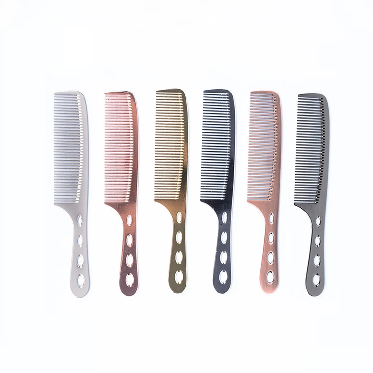 Hot sale  metal hair combs stainless steel hair comb metal comb men