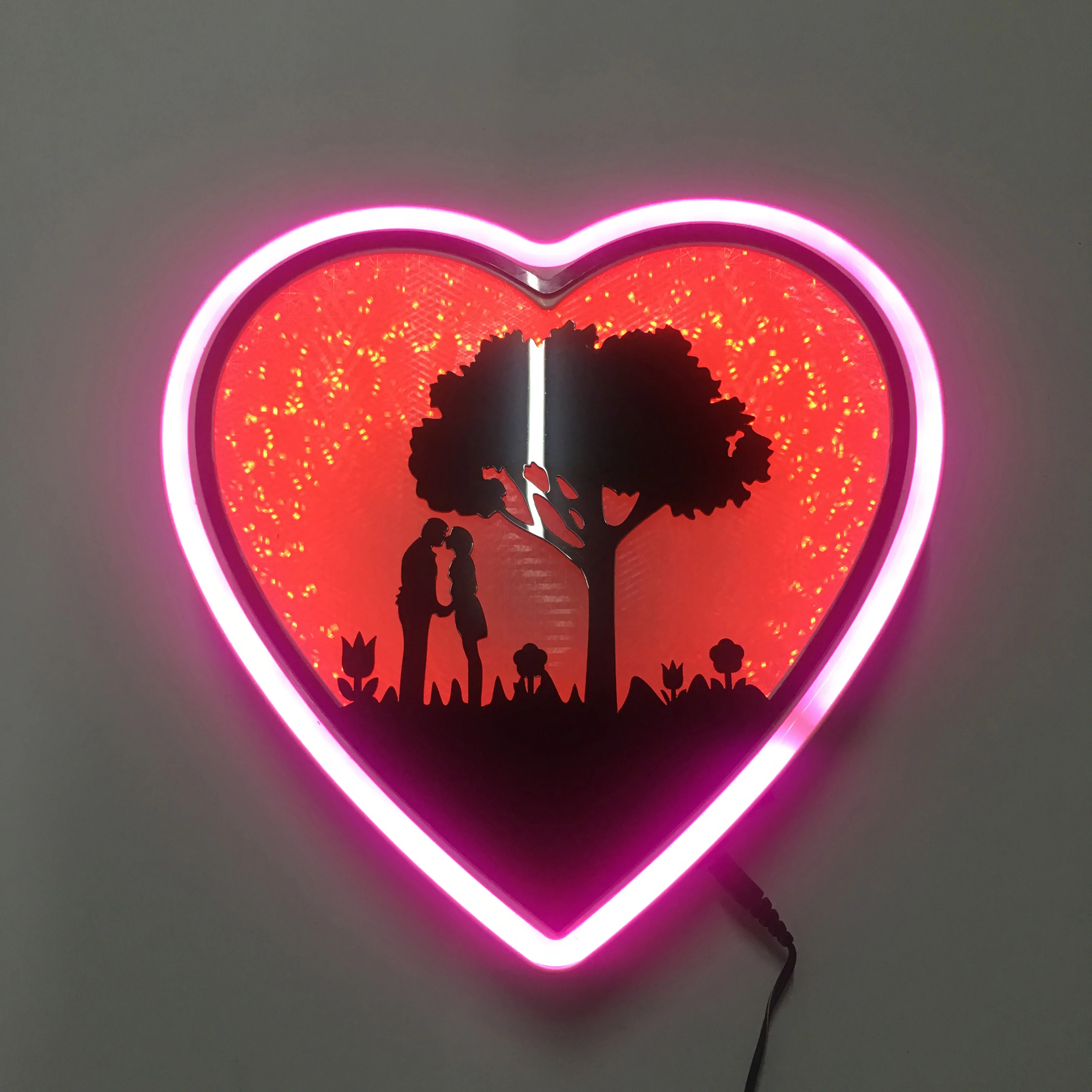 Heart sigh LED Neon Light desk night lamp for indoor decoration