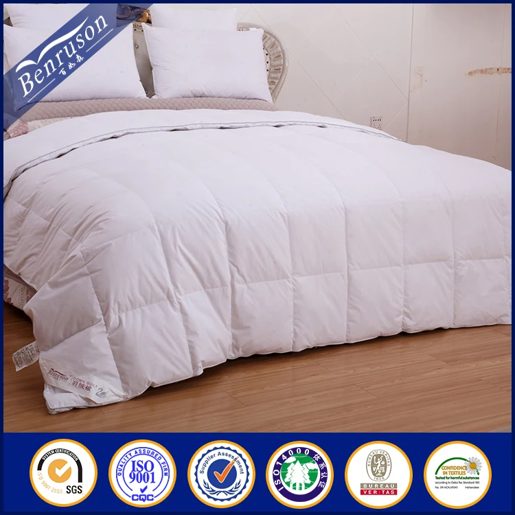 Oem марки домашнего текстиля одеяло установить оптовая гусиный пух