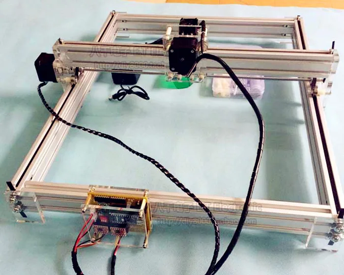 hot sale 500mW DIY Laser Engraver IC Marking Printer working Size 40*50CM Blue Violet Laser carving equipment