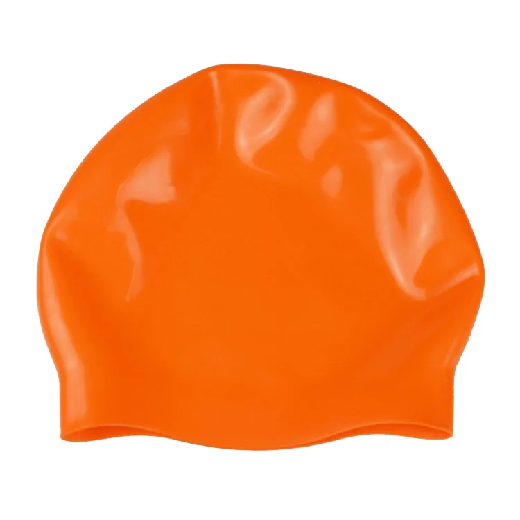 No MOQ Printing Design Funny Adult Shiny Custom Silicone Swim Cap None Wrinkle swimming caps