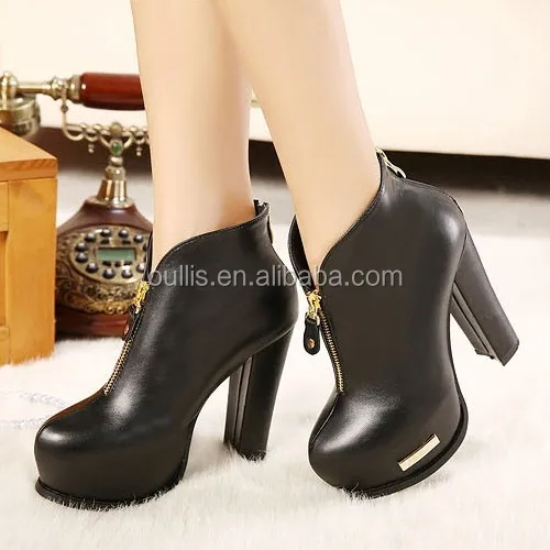 alibaba shoes 2017 high quality PU shoes half boots made in china PH3134
