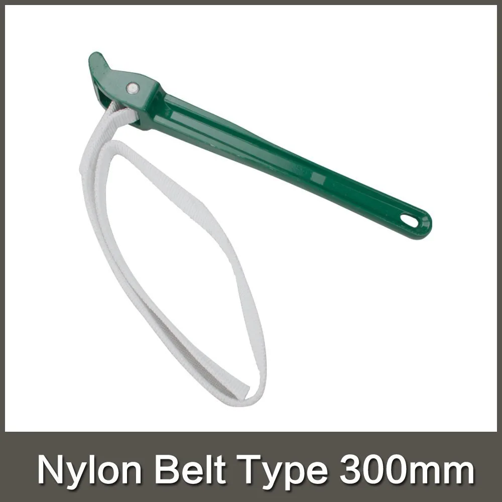 New arrival 12 inch adjustable non-slip aluminium handle Nylon belt type oil filter wrench for most cars and light trucks