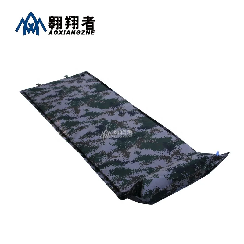 
Cheap custom military camouflage tactical inflatable air pillow top sleeping mat pads for camping 