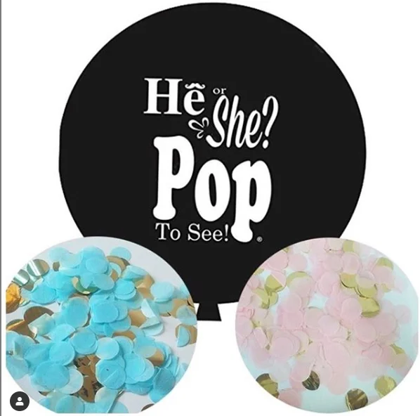 Hot sale gender reveal balloon with girl or boy confetti