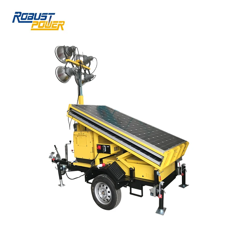 600W Solar Panel Industrial Roof-Mounted Light Tower
