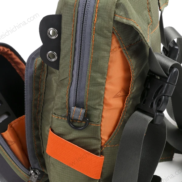 New Type Fishing Chest Pack Safe Guide with Molded Fly Bench